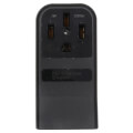 Product Image of Straight Blade Single Surface Receptacle, 3P, 4-Wire, NEMA 14-50R - Black (50A, 125/250V)
