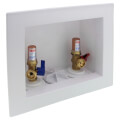 Product Image of QUADTRO Washing Machine Outlet Box w/ 1/4 Turn Copper Hammer Valve (Standard Pack)