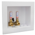 Product Image of QUADTRO Washing Machine Outlet Box w/ Single Lever Copper Hammer Valve (Standard Pack)
