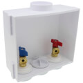 Product Image of QUADTRO CPVC Washing Machine Outlet Box w/ 1/4 Turn Brass Ball Valve (Contractor Pack)