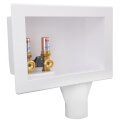 Product Image of Eliminator Copper, Bottom Mount Washing Machine Outlet Box w/ Water Hammer Arrestor, 1/4 Turn (Standard Pack)