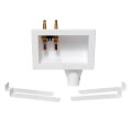 Product Image of Eliminator Expansion PEX, Top Mount Washing Machine Outlet Box w/ Water Hammer Arrestor, 1/4 turn (Contractor Pack)