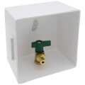 Product Image of Square CPVC Ice Maker Outlet Box w/ 1/4 Turn, Low Lead (Contractor Pack)