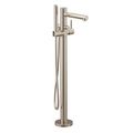 Product Image of Align Brushed Nickel 1 Handle Tub Filler Includes Hand Shower, 395BN