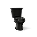 Product Image of Wellworth Two-Piece Round-Front Toilet, Dual-Flush (Black), K-3987-7
