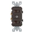 Product Image of 20A Duplex Single-pole/Single-pole Combination Switch, Non-grounding (Brown)