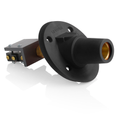 Product Image of 17 Series Panel Mount Receptacle, Female, 600A Max, 600V 30 Degree Angle, Threaded Stud w/Microswitch Termination, 250-500 MCM Cable Range (Black)