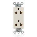 Product Image of Decora Plus Duplex Receptacle, Straight Blade and Europlug, 15A 125/250V 2P, 3W (Light Almond)