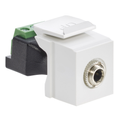 Product Image of 3.5mm Stereo Quickport, Jack, Female To Screw Terminal (White) Housing