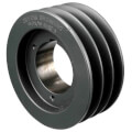 Product Image of 3 Groove Cast Iron Split Taper Sheave, A, B or 5V Belt,  5.88" OD