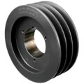 Product Image of 3 Groove Cast Iron Split Taper Sheave, A, B or 5V Belt,  6.68" OD