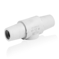 Product Image of 16 Series Taper Nose Double Female Connector, Cam-Type, Female-Female, 400A Max (White)