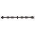 Product Image of Flat Quickport, Patch Panel, w/ Vertical Numbering, 48"port, 1RU (Black) Cable Management Bar Not Included.