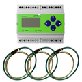 Product Image of Submeter, Din Rail Mount, Universal Vage, 3 Phase 3 Wire/4 Wire, 50a-5000a, (3) 12" Rogowski Current Transformers, Electric Meter Kit