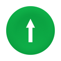 Product Image of Harmony ZB Round White Marked Right Arrow Push Button Cap - Green