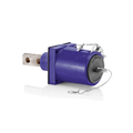 Product Image of Rhino-Hide Double Pole Male 45 Deg Receptacle Double Hole Bus Bar, 313MCM-777MCM Cable (Purple)