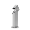 Product Image of 1-Gang 18" Stainless Steel Power Pedestal Kit, Surface Mount Hinged Top, Brushed