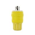 Product Image of 30A, 250V NEMA L6-30P, 2P, 3W, Locking Plug, Grounding, Wetguard (Yellow)