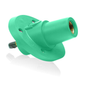 Product Image of 23 Series Panel Mount Receptacle, Female, 690A Max, 600V 30 Degree Angle, 1.125", Threaded Stud Termination, 250-777 MCM Cable Range (Green)