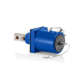 Product Image of Rhino-Hide Double Pole Male 45 Deg Receptacle Double Hole Bus Bar, 313MCM-777MCM Cable (Blue)
