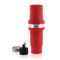 Product Image of Male, Plug Insulator, Crimped, 313MCM to 777MCM Cable, 1135Amp Max., 1000Volt, 49 Series, Rhino-Hide Single Pole Connector (Red)