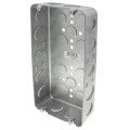 Product Image of 8-5/8" L x 4-1/2" W x 1-5/8" D 3-Gang Steel Box w/ 1/2" and 3/4" Knockouts
