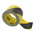 Product Image of 3" x 36 yd, Safety Stripe Vinyl Tape 5702, Black/Yellow, 5.4 mil