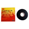 Product Image of 4" x 100' ft. 10 mil Black, Scotchrap Vinyl Corrosion Protection Tape 50, Unprinted
