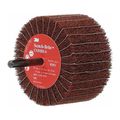 Product Image of 3" dia, 1-3/4" Face Width, 80 Grit, Alum. Oxide Coated, Med, 7,500 Max RPM, Mounted Flap Wheel