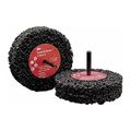 Product Image of 4" dia, 1" Hole, Very Coarse Grade, Silicon Carbide Shank, 8000.000 Max RPM, Deburring Disc (Black)