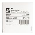 Product Image of Scotch-Brite Scuffing Disc, 07467, A/O Very Fine, 6" x NH (Pack of 10)