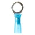 Product Image of Partially Insulated, 16 to 14 AWG, Crimp Connection Circular Ring Terminal (Pack of 25), 7000133390