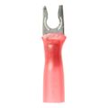 Product Image of Partially Insulated, #6 Stud, Crimp Locking Fork Terminal, Red (Pack of 25)