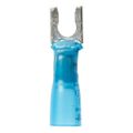 Product Image of Partially Insulated, #8 Stud, Crimp Locking Fork Terminal, Blue (Pack of 25)