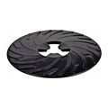 Product Image of Disc Pad Face Plate Ribbed 81729, 9" Hard Black