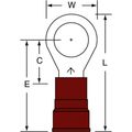 Product Image of 8 to 8 AWG Partially Insulated Crimp Connection Circular Ring Terminal (Pack of 25), 7010304073