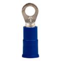 Product Image of Partially Insulated, 16 to 14 AWG, Crimp Connection Circular Ring Terminal (Pack of 100), 7010397279