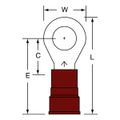 Product Image of Partially Insulated, 8 to 8 AWG, Crimp Connection Circular Ring Terminal (Pack of 25)