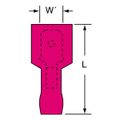 Product Image of Male, Nylon, 22-18 AWG, 1/4" Tab Width Wire Disconnect, Red (Pack of 100), 7010397404
