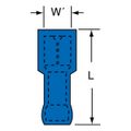Product Image of Female, Nylon, 16-14 AWG, 0.187" Tab Width Wire Disconnect, Blue (Pack of 100)