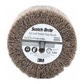 Product Image of 3" dia, 1-3/4" Face Width, Alum. Oxide Non-Woven, Med Grade, 8,500 Max RPM, Mounted Flap Wheel