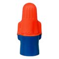 Product Image of Flame-Retardant, 2 AWG Wing Twist-On Wire Connector, Blue & Orange (Pack of 100)