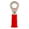 Product Image of Partially Insulated, 22 to 18 AWG, Crimp Connection Circular Ring Terminal (Pack of 100), 7100164984