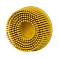 Product Image of 2" 80 Grit Ceramic Tapered Disc Brush Medium Grade, Type R Quick Change Connector, 5/8" Trim Length, 7000000743