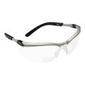 Product Image of Magnifier Safety Glasses, Clear +2.0 Anti-Fog Polycarbonate Lens, Silver & Black Frame, ANSI Z87.1, 7000052794