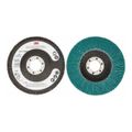 Product Image of 7/8" Hole, 80 Grit, Zirconia Alumina, Type 27 Coated, Medium Grade, Cloth-Backed, 13,300 RPM, Flap Disc, 7010308898