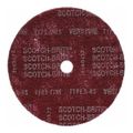 Product Image of 12" Dia, 1-1/4" Hole, Very Fine Grade, Aluminum Oxide Arbor, Maroon, 1900 Max RPM, Deburring Disc, 7010328947