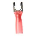 Product Image of Heat Shrink Insulated, Partially Insulated, #10 Stud, Crimp Locking Fork Terminal, Red, 7010398218