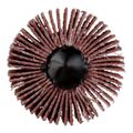 Product Image of 1-1/2" Dia 1" Face Width 60 Grit Ceramic Alumina Mounted Flap Wheel, 7100138161
