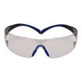 Product Image of Safety Glasses, Gray Anti-Fog Polycarbonate Lens, Blue & Black Frame, UV Protection, 7100156103